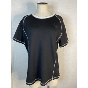 Nike Sphere Womens Black w White Collar Athletic Shirt Size: XL (16-18)